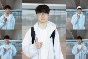 T1选手在飞机上都怎么消磨时间？Doran/Oner都在看电影,Faker补觉