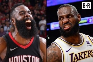 历史级球星！BR晒多图给哈登庆生:50+比詹姆斯多 三分比雷-阿伦多