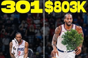 美媒：小卡在快船已赚2.4亿美元 只打了301场相当于每场80万美元