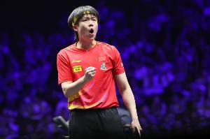 WTT中国澳门男单1/16决赛，王楚钦3-1战胜日本选手松岛辉空晋级