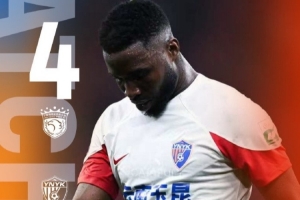 中超联赛第24轮，客场作战的云南玉昆最终以2比4不敌对手