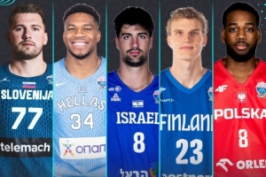 东契奇、申京、字母哥刷屏！官方发布欧锦赛各项数据前五海报