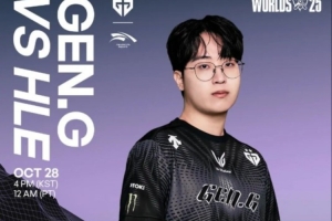 赛区内的碰撞，GEN发布S15八强赛对阵HLE赛前海报