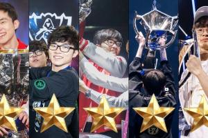 拿下第六冠并取得三连冠！Faker是唯一一位同时拥有三代S赛冠军奖杯的选手！