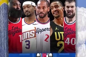 比尔买断加盟快船这首发阵容实力！新赛季在西部什么水平？！