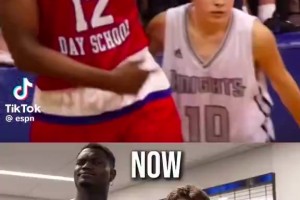 变高变壮了！锡安与高中时防守他并在网上走红的孩子见面